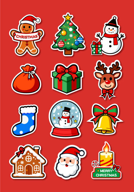 源文件下载【享设计】搜索编号：43670034212279052【圣诞节贴纸手举牌】