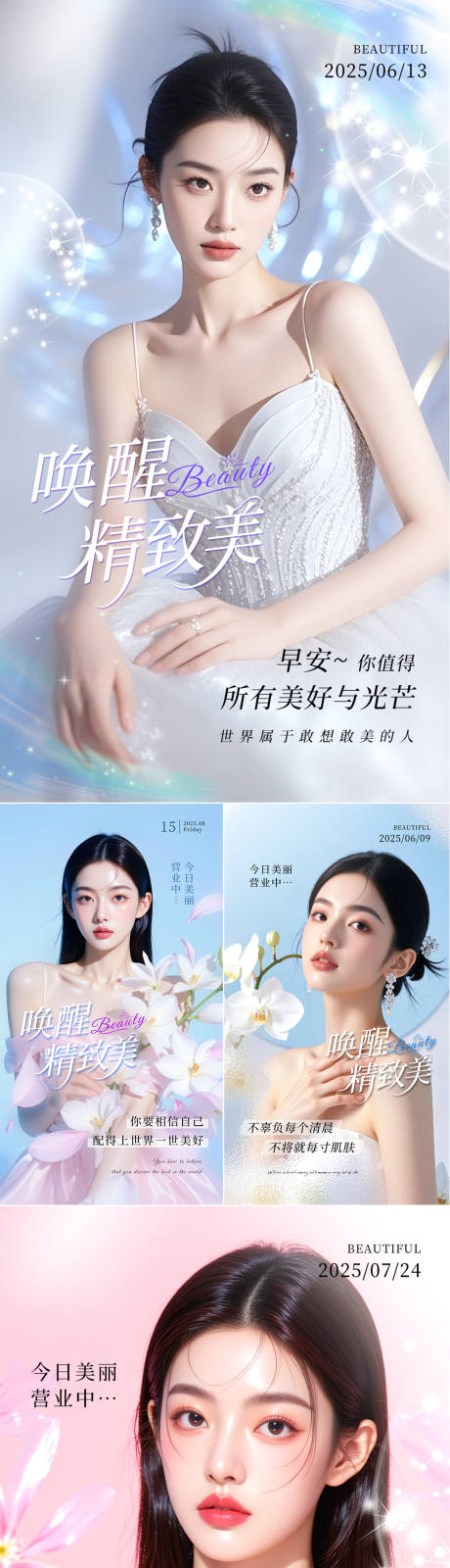 源文件下载【享设计】搜索编号：57850033964177466【美业日签早安图】