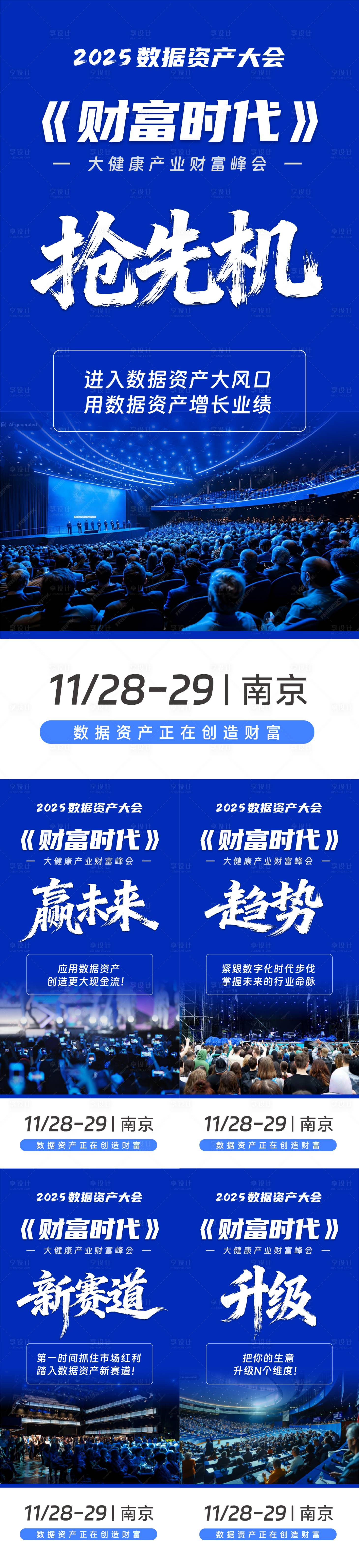 源文件下载【享设计】搜索编号：70730034129225871【大会预热造势海报】