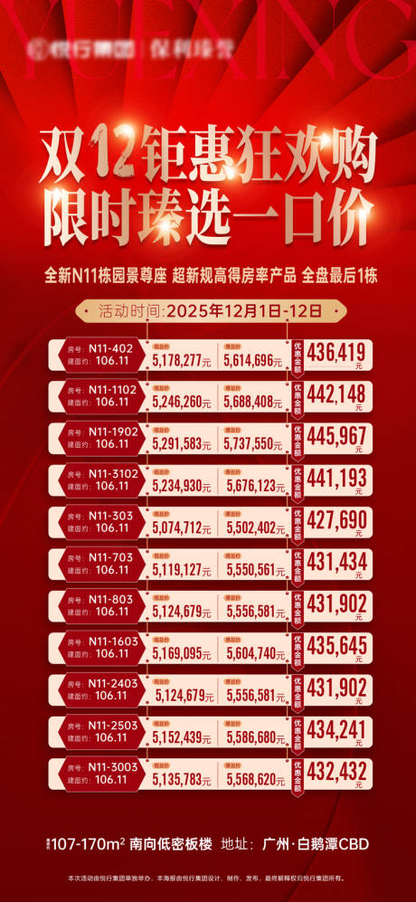 源文件下載【享設計】搜索編號：31200034211935925【雙12地產特價單位海報】