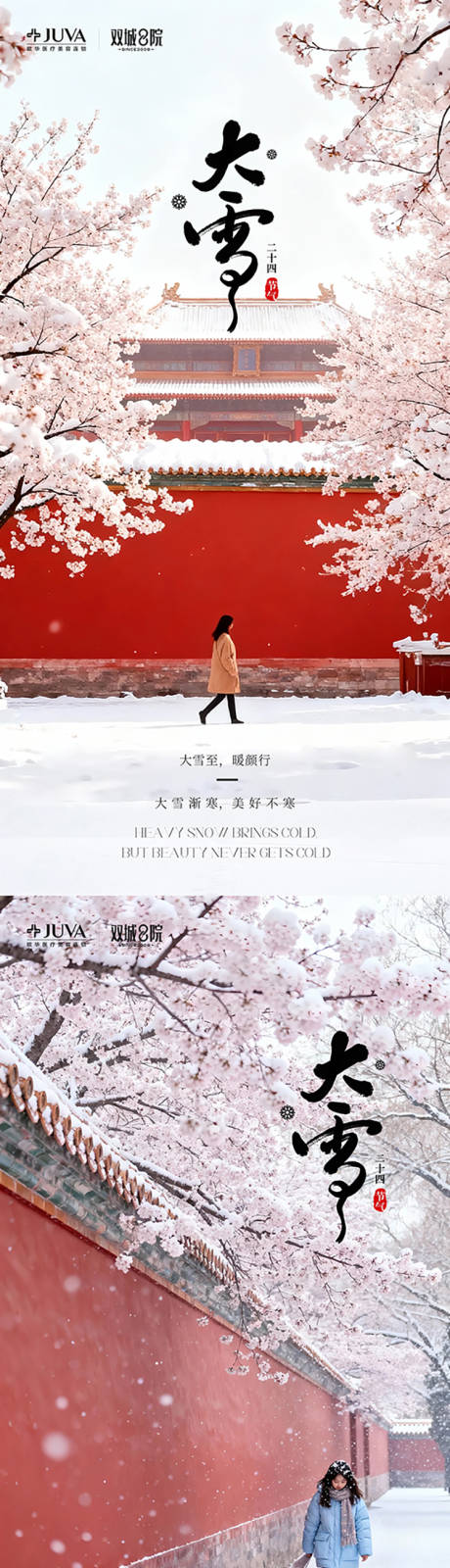 源文件下载【享设计】搜索编号：25430034224926598【大雪节气海报】