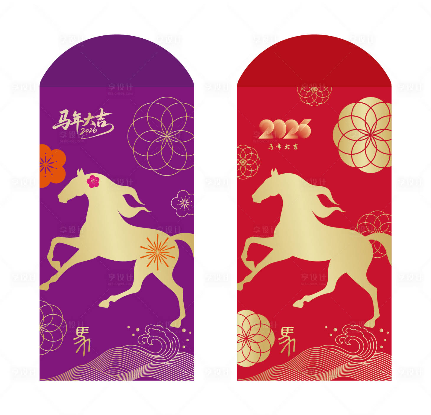 源文件下载【享设计】搜索编号：30630033987441358【2026年新年红包利是封】