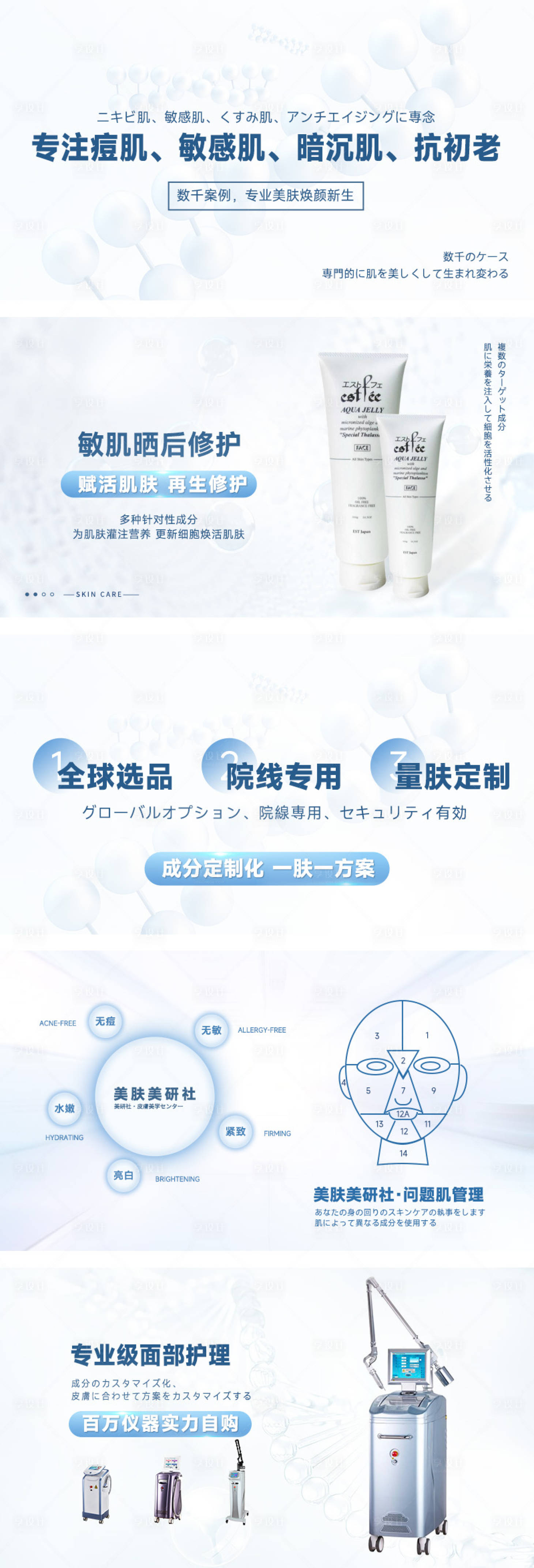 源文件下载【享设计】搜索编号：37910033994909916【蓝白美容轮播】