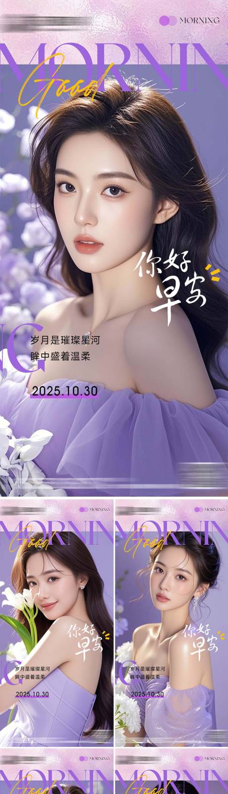 源文件下载【享设计】搜索编号：59550033913055654【医美整形早安海报日签系列】