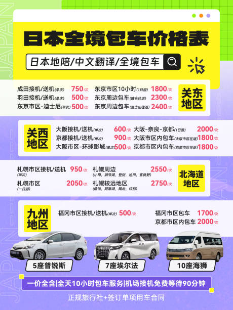 源文件下載【享設計】搜索編號：74150033931806306【日本全境包車小紅書封面】