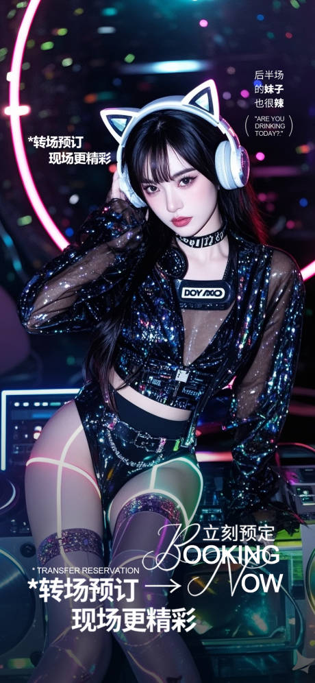 源文件下载【享设计】搜索编号：46260034275428108【酒吧转场日常邀约撩客预定海报】