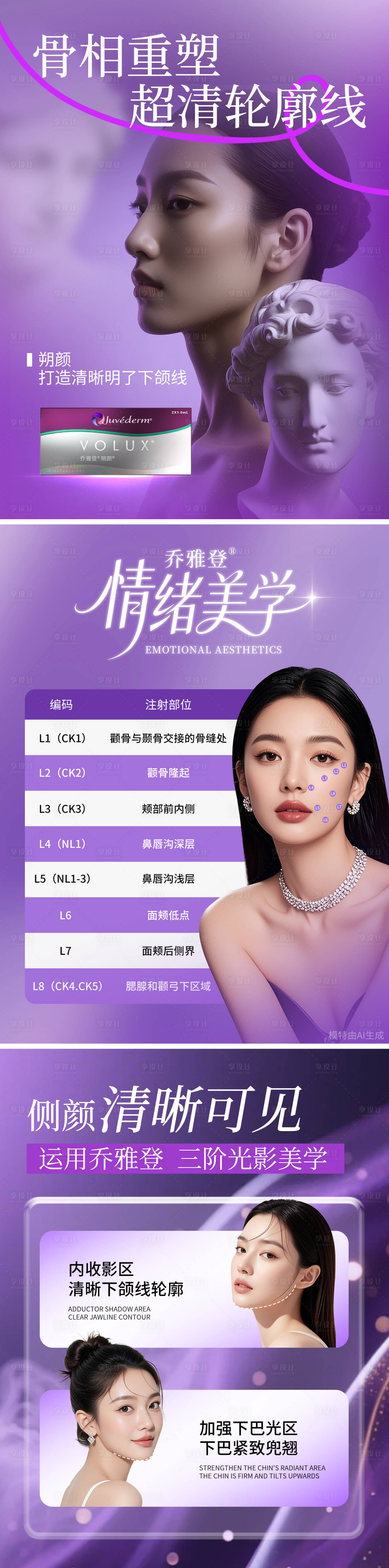 源文件下载【享设计】搜索编号：94630034269024255【医美美学活动系列海报】