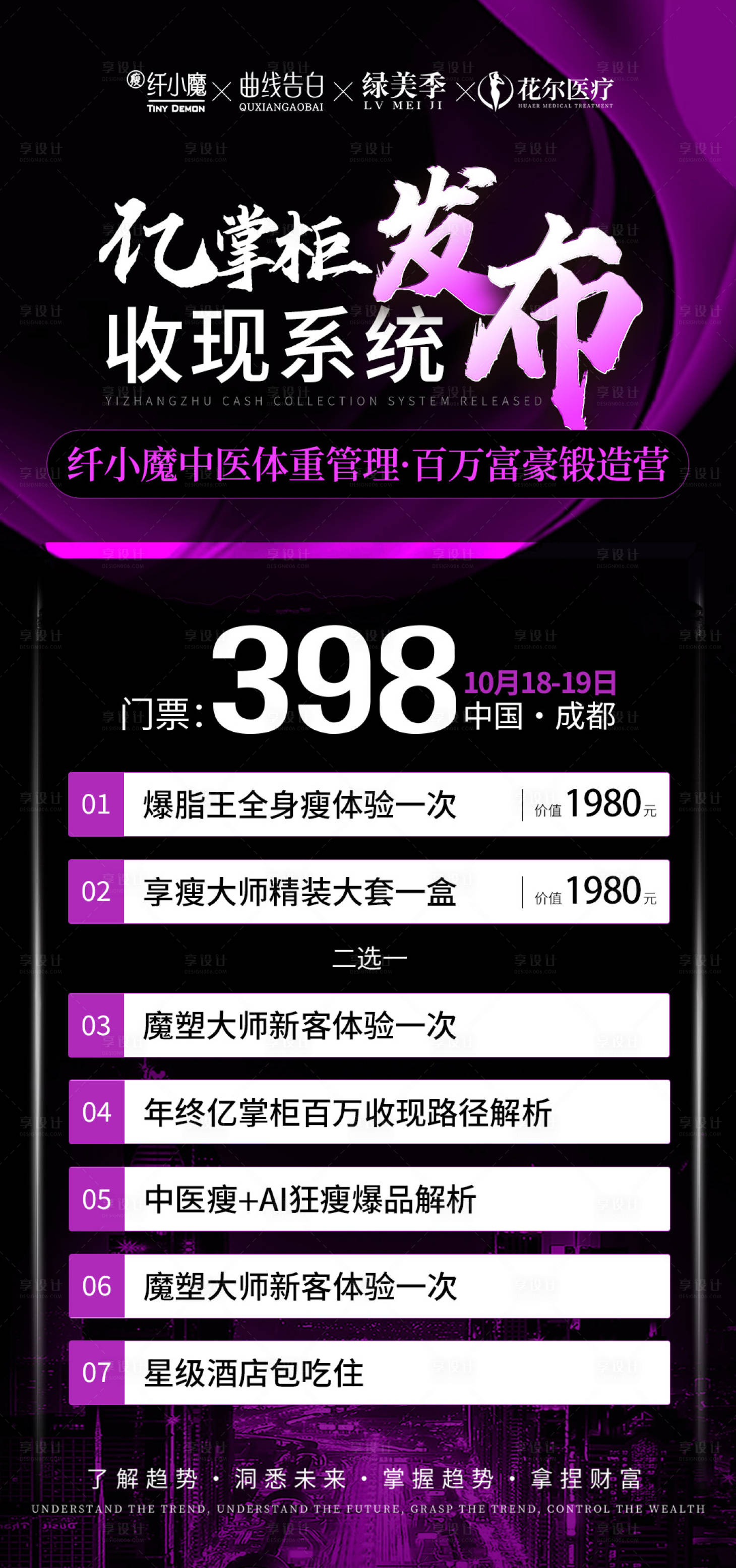 源文件下载【享设计】搜索编号：89340033856944167【医美招商会议邀请门票】