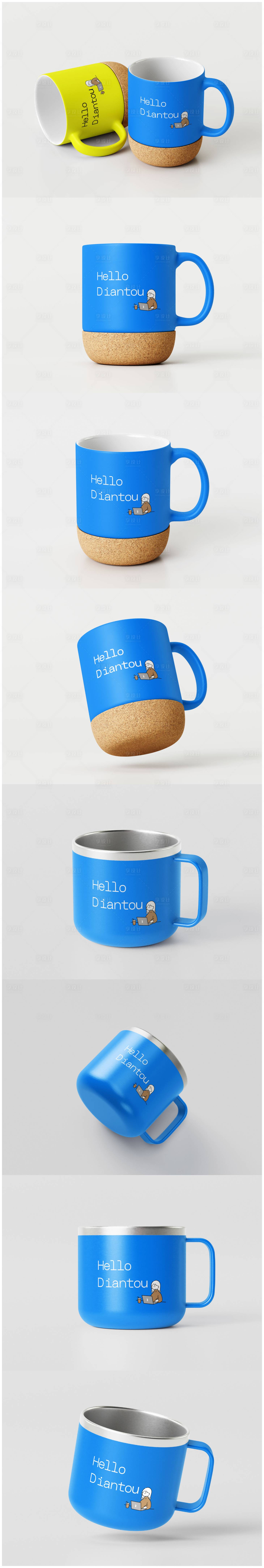源文件下载【享设计】搜索编号：42720033889971808【多材质马克杯样机合集】