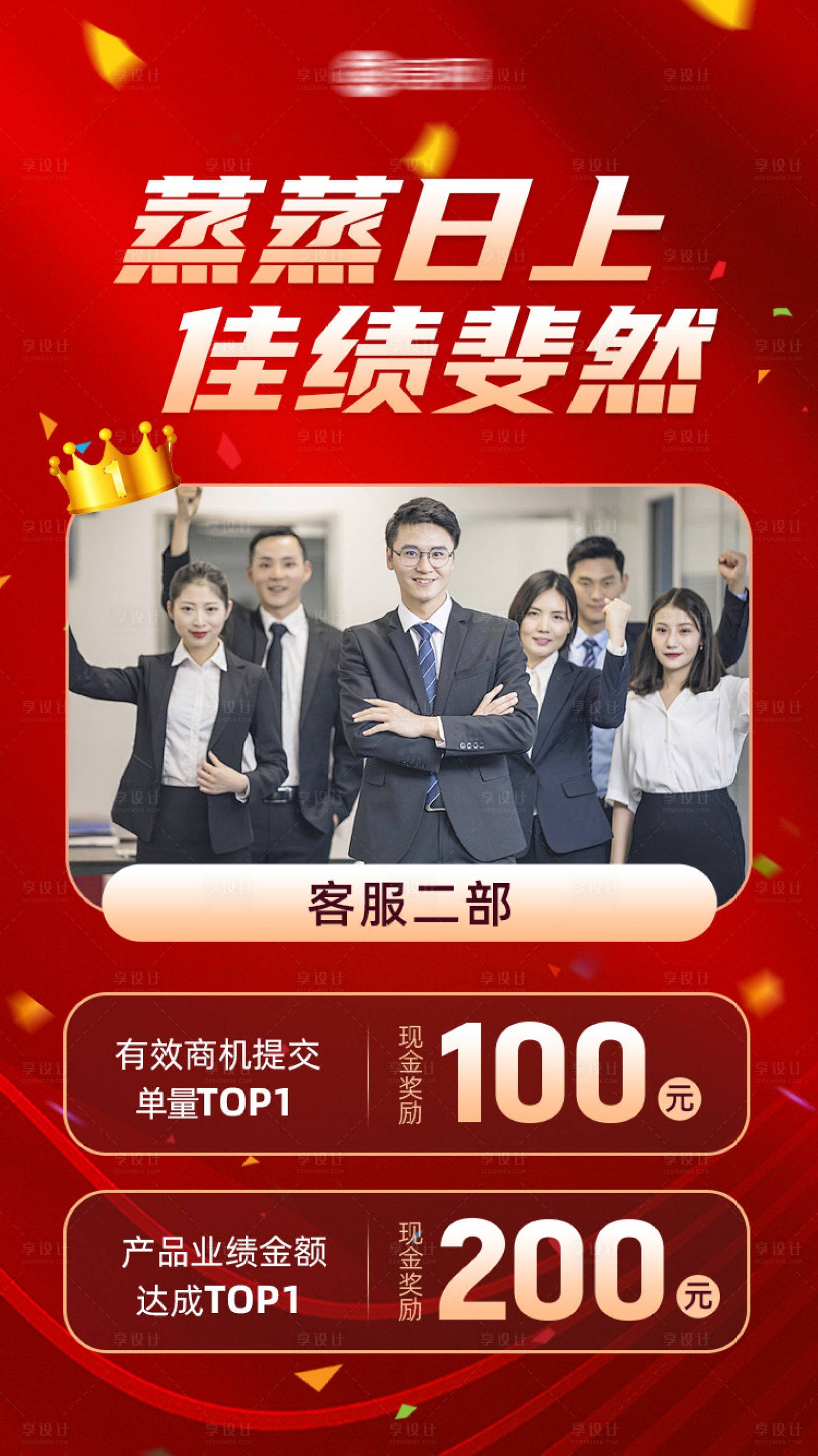 源文件下载【享设计】搜索编号：56820034217517819【蒸蒸日上佳绩斐然海报】