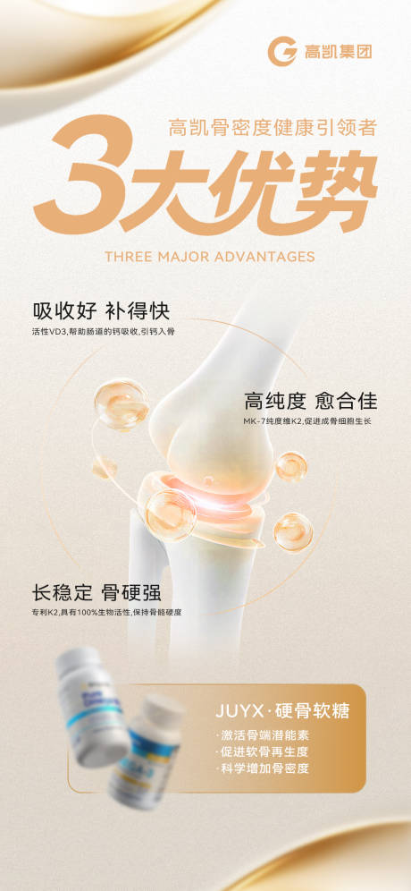 源文件下载【享设计】搜索编号：41430034079457484【骨密度产品功效宣传海报】