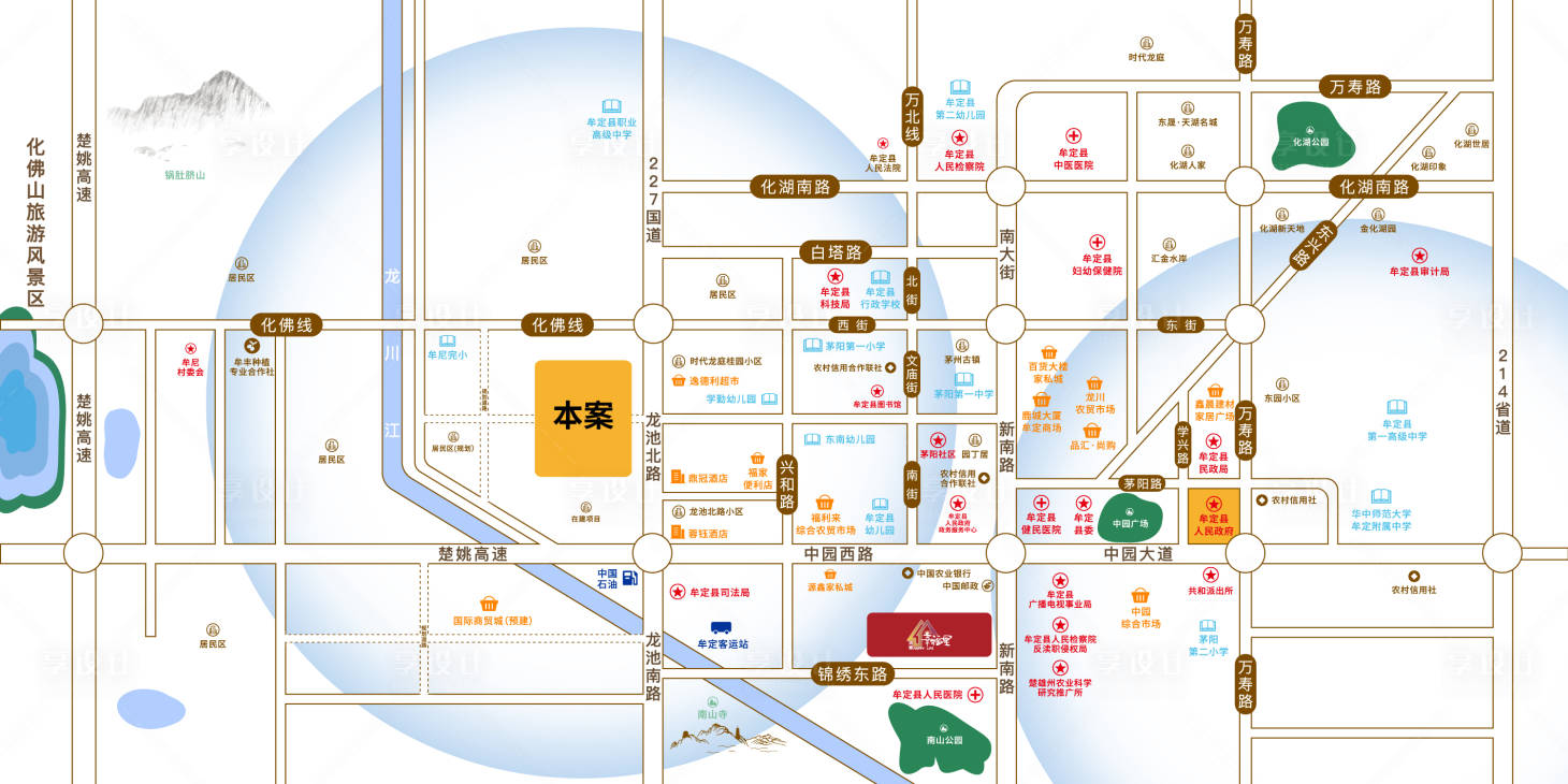 源文件下載【享設(shè)計(jì)】搜索編號(hào)：16110034205189070【云南省牟定縣區(qū)位圖】
