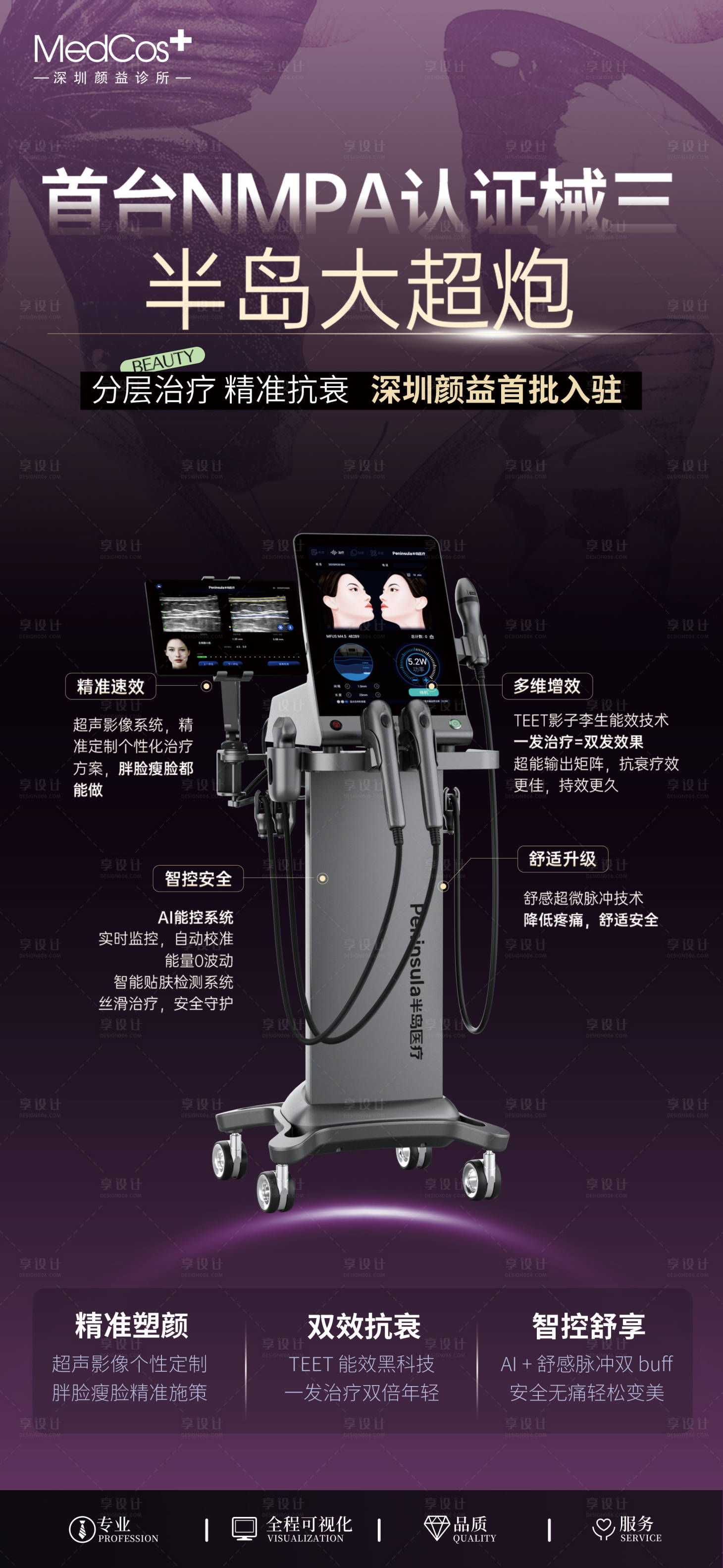 源文件下载【享设计】搜索编号：60520034095687885【医美仪器半岛大超炮】