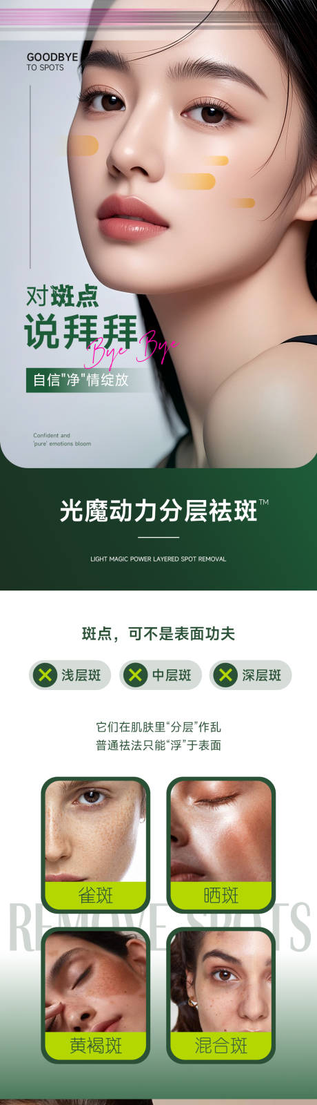 源文件下载【享设计】搜索编号：96400034244097839【分层祛斑海报】