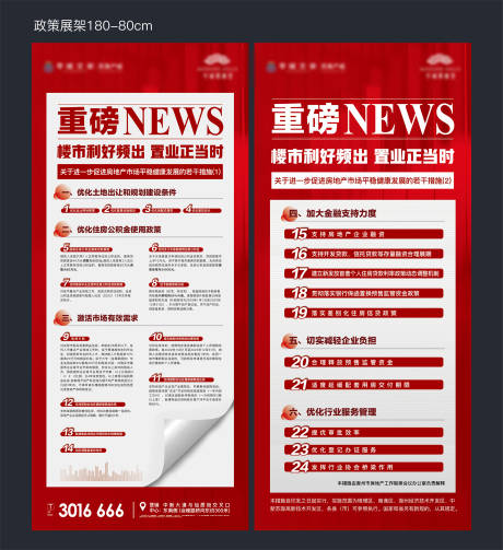 源文件下载【享设计】搜索编号：31480034266204959【地产政策展架】