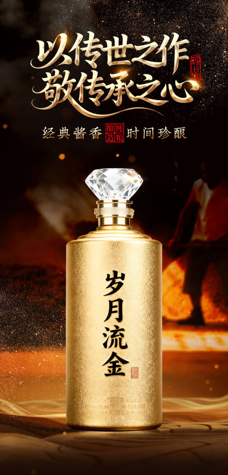 源文件下載【享設計】搜索編號：71720034252785828【白酒產品海報】