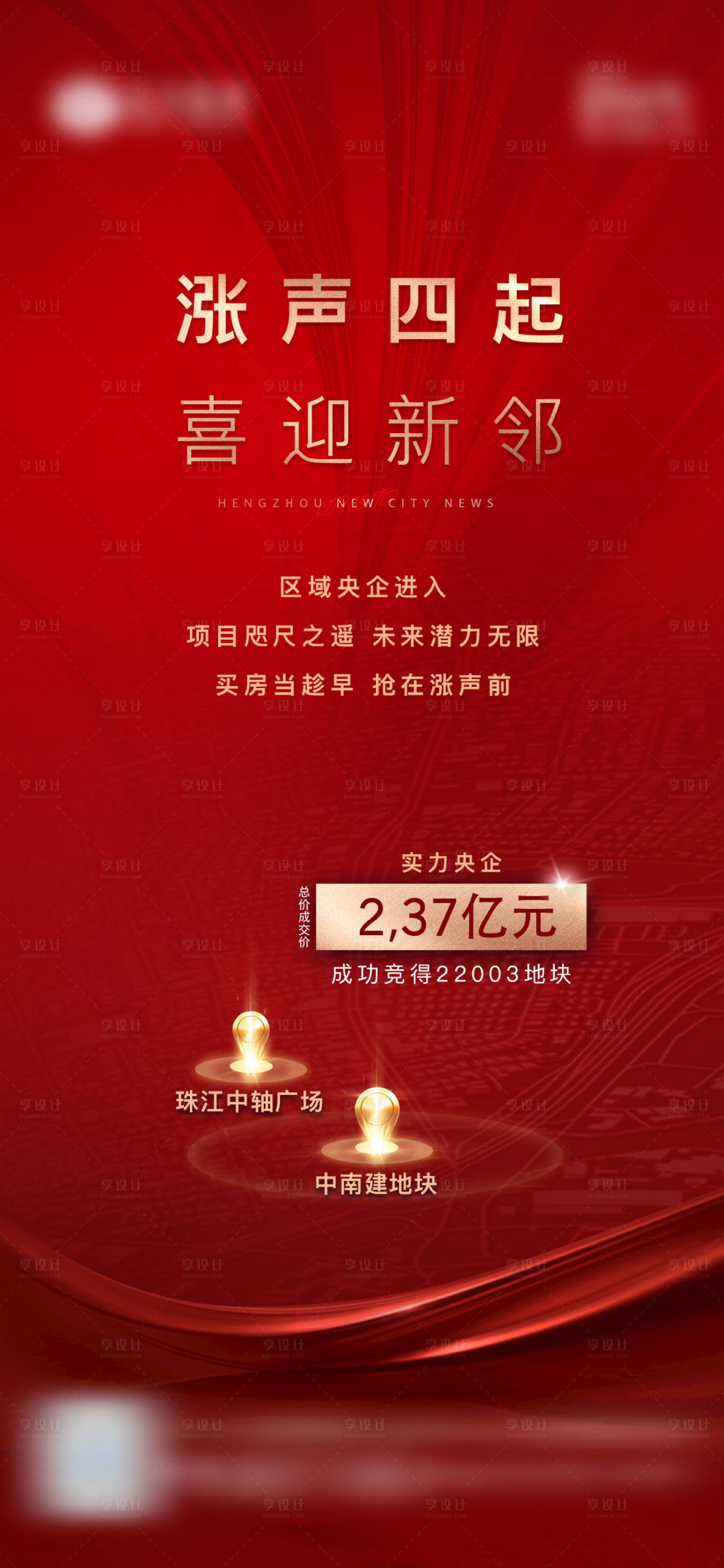 源文件下载【享设计】搜索编号：45630033987371312【地产实景现房热销土拍海报】