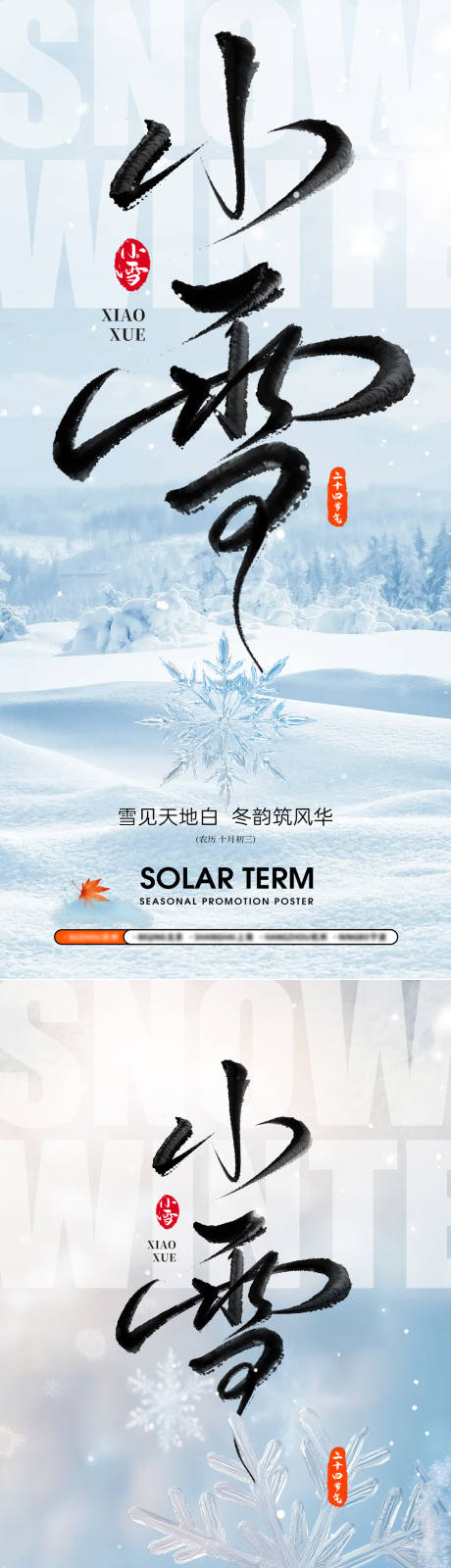 源文件下载【享设计】搜索编号：16570034055786854【地产小雪海报】