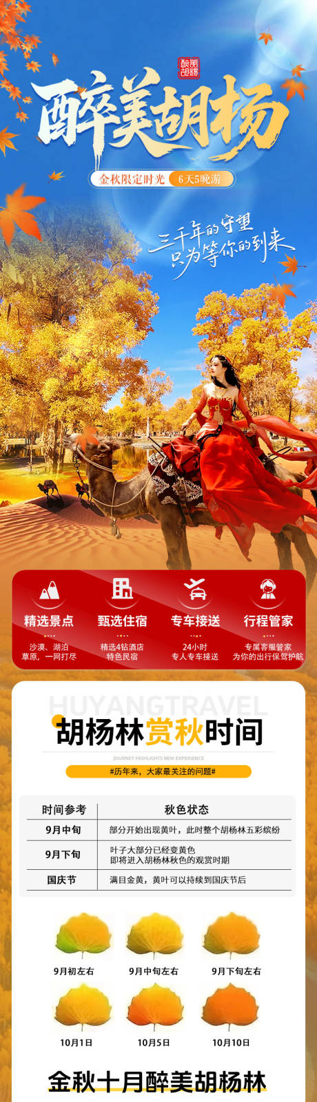 源文件下载【享设计】搜索编号：38740034243631964【内蒙胡杨林旅游详情页】