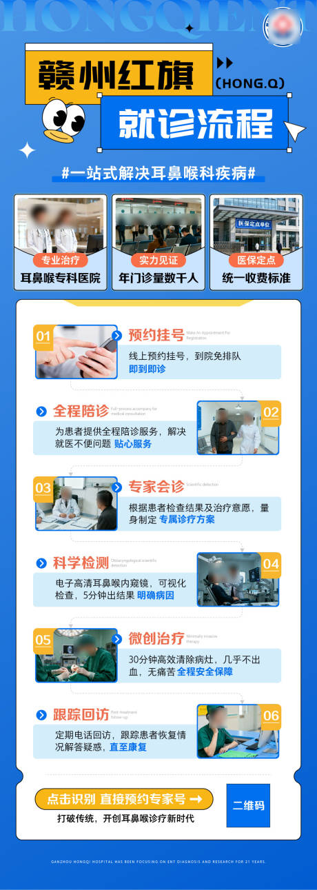 源文件下载【享设计】搜索编号：31640033809563177【医院就诊流程简介海报】