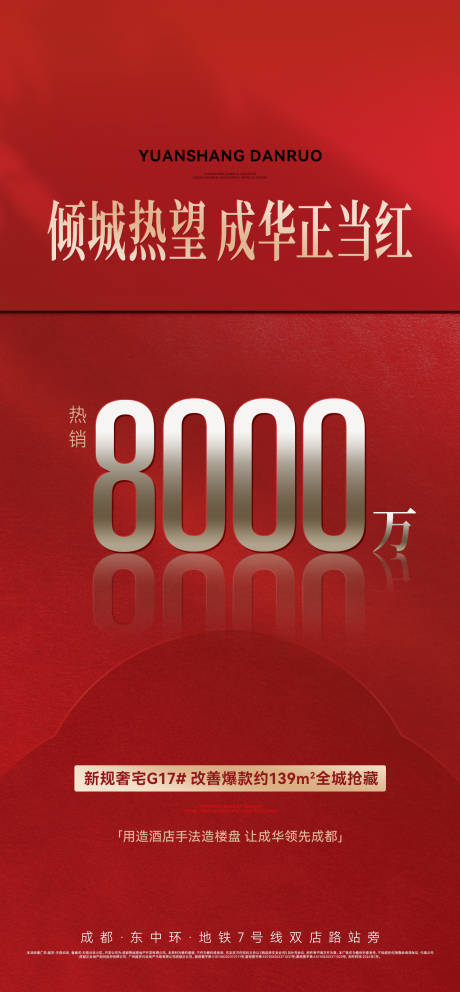 源文件下载【享设计】搜索编号：18240033943857104【地产热销大数字海报】
