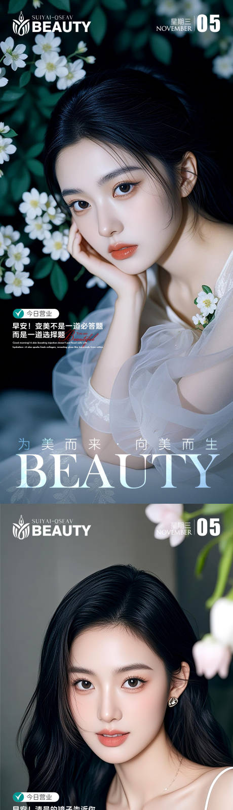 源文件下载【享设计】搜索编号：17320033869176939【医美早安图旅游系列海报】