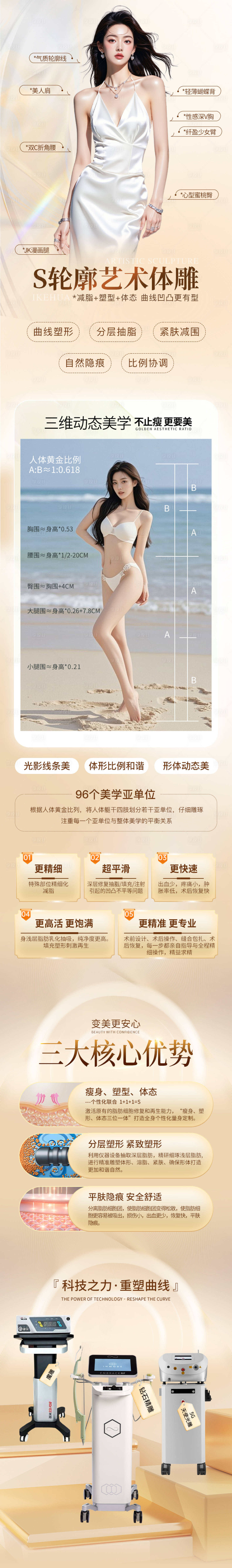 源文件下载【享设计】搜索编号：70400034088209954【医美美团体雕长图】