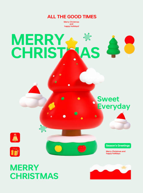 源文件下载【享设计】搜索编号：30560033995817972【圣诞节祝福海报】