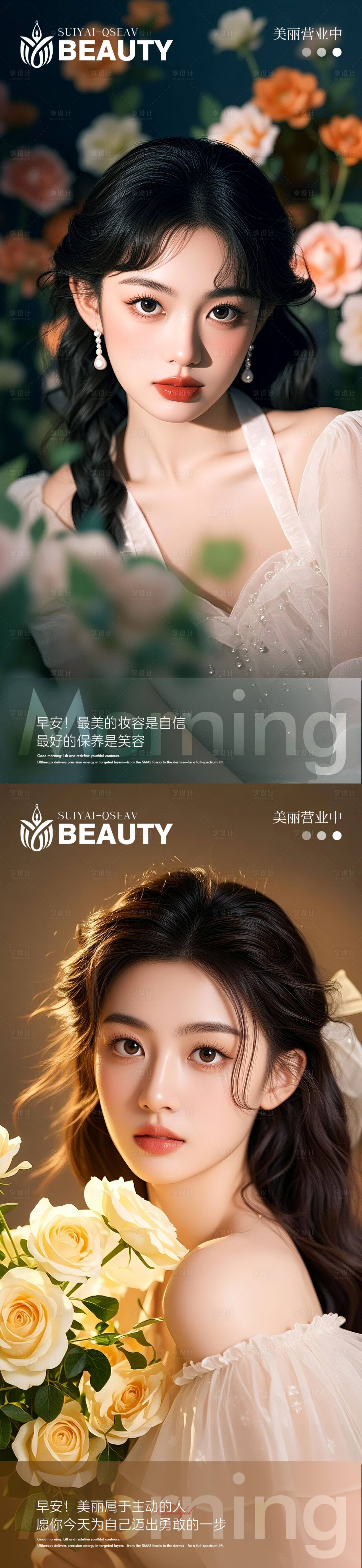 源文件下载【享设计】搜索编号：63800034048067551【医美早安图】