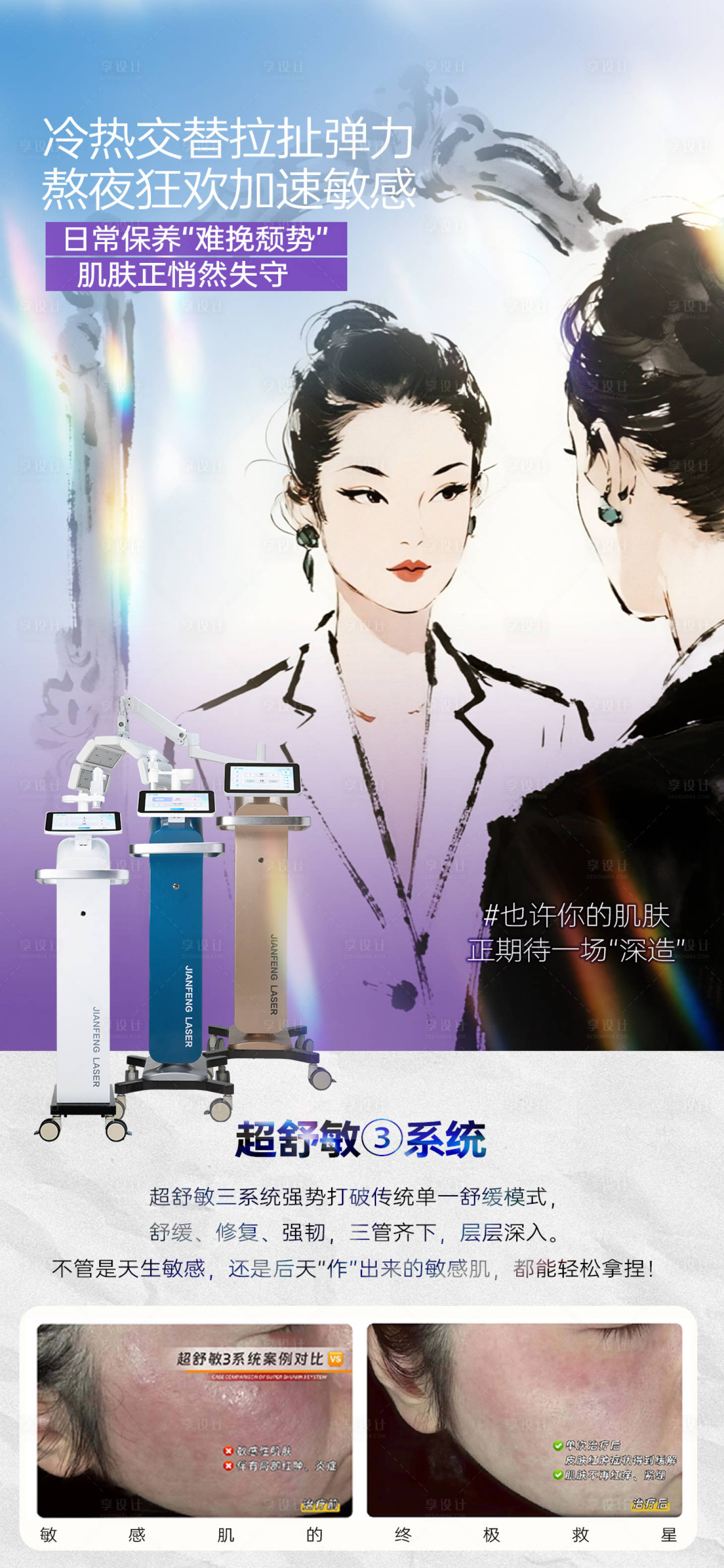 源文件下载【享设计】搜索编号：99230034083855461【超舒敏三系统海报】