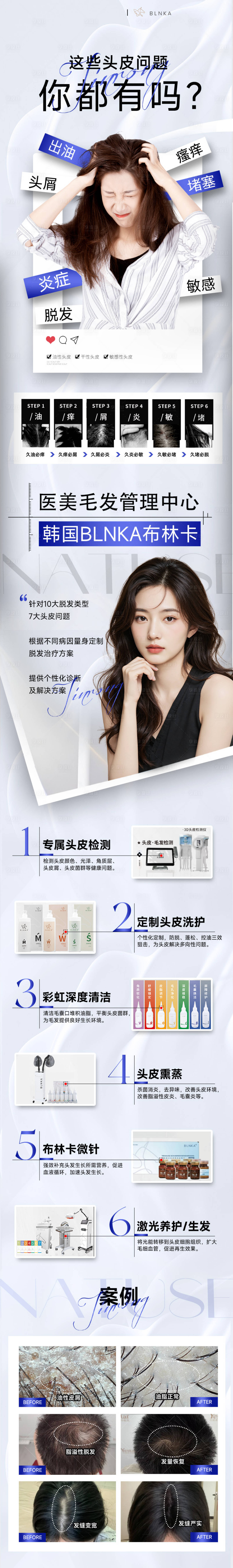 源文件下载【享设计】搜索编号：92090033825601737【医美韩国头皮管理布林卡品相长图】