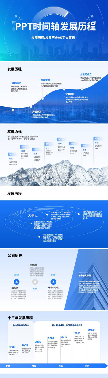 源文件下载【享设计】搜索编号：89710034204261229【PPT时间轴发展历程大事记】