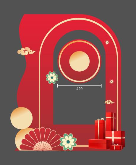 源文件下载【享设计】搜索编号：10320033988711927【锣鼓美陈】