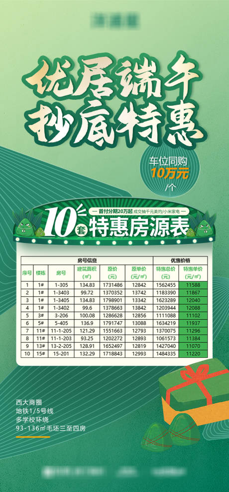 源文件下载【享设计】搜索编号：92530034170794096【地产端午粽子特惠房】