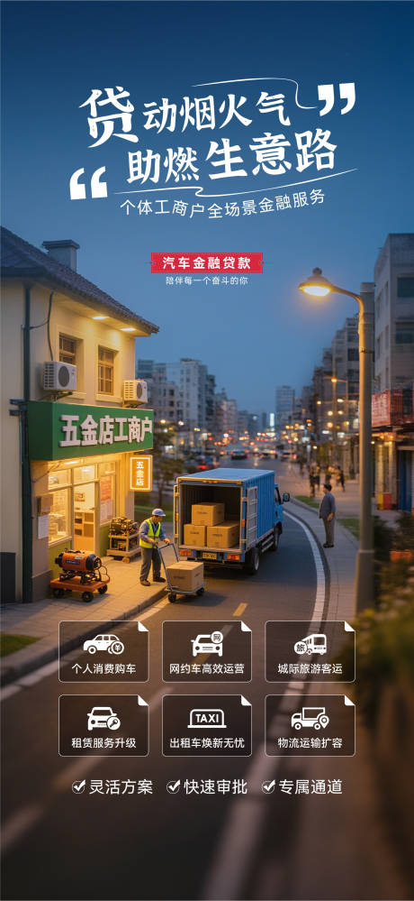 源文件下载【享设计】搜索编号：92270033812538121【汽车贷款海报】