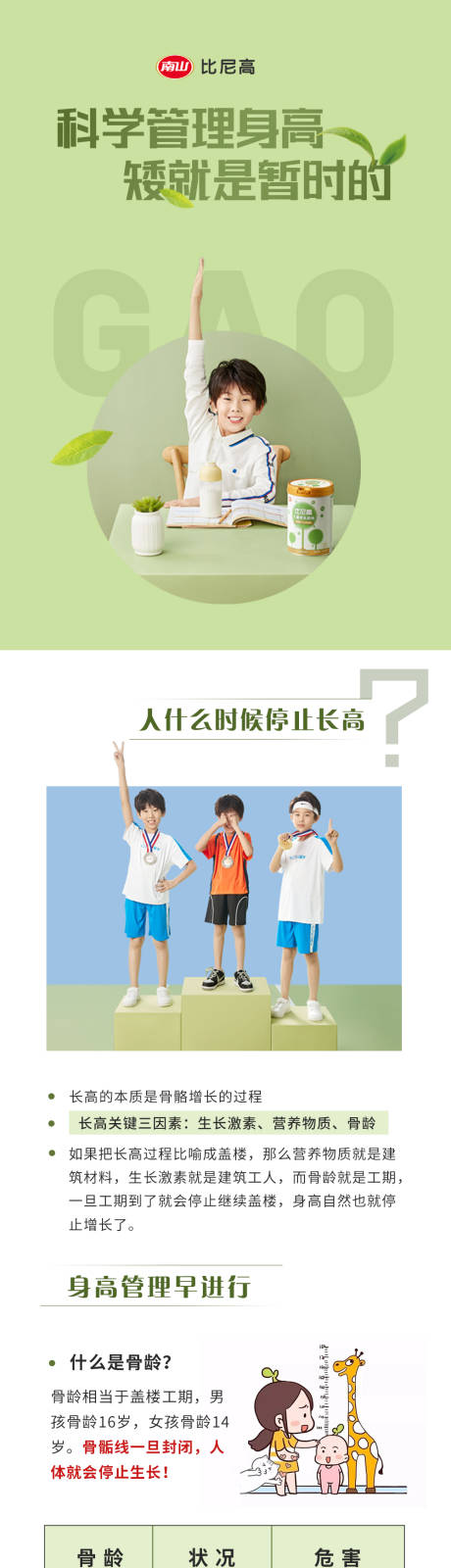 源文件下载【享设计】搜索编号：31030034150436041【儿童身高管理长图】