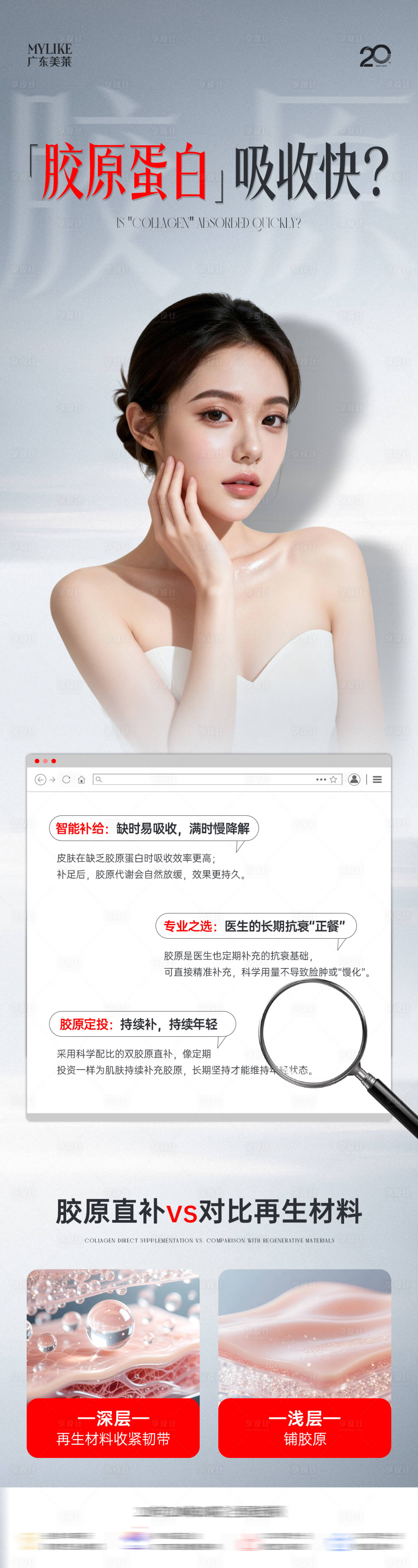 源文件下载【享设计】搜索编号：55610034277333783【医美胶原对比】