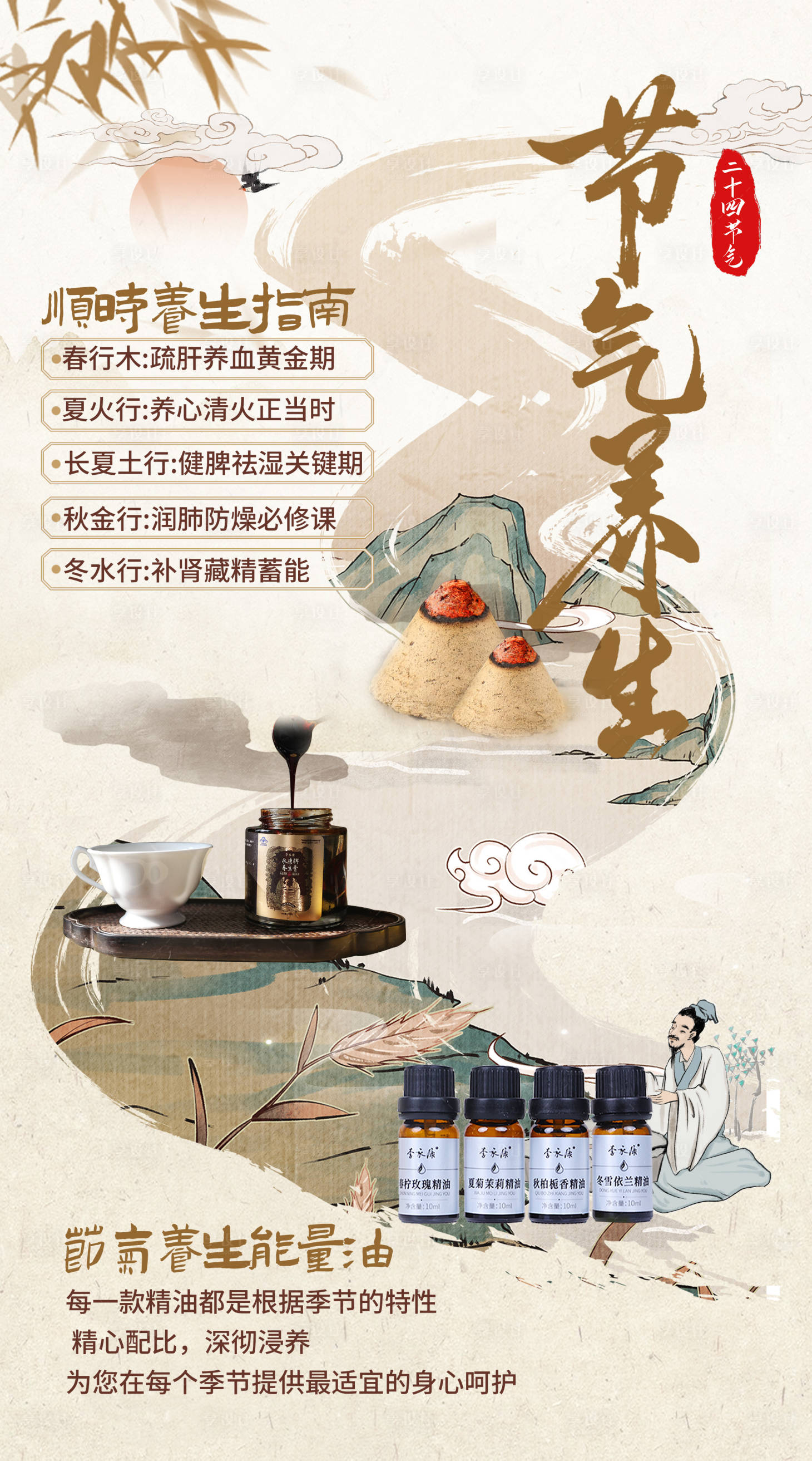 源文件下载【享设计】搜索编号：41840034004707985【节气养生灯箱】