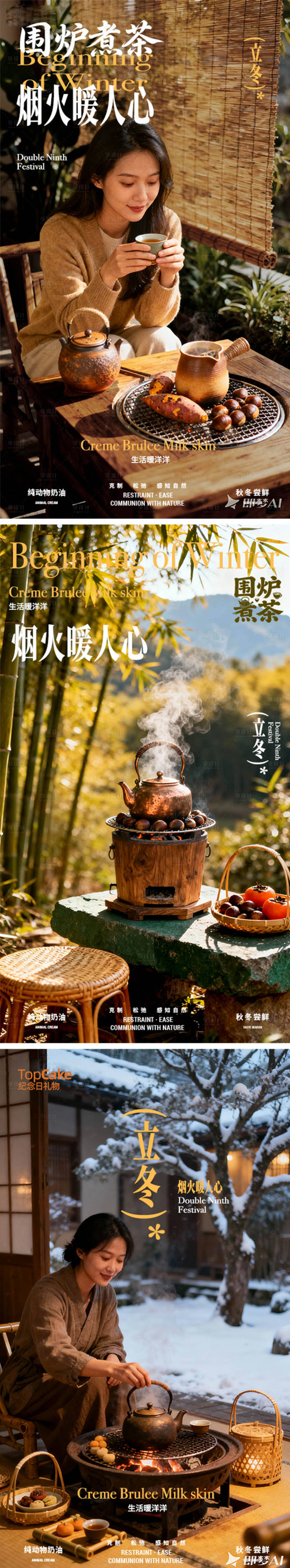 源文件下载【享设计】搜索编号：72360033841507367【立冬围炉煮茶海报】