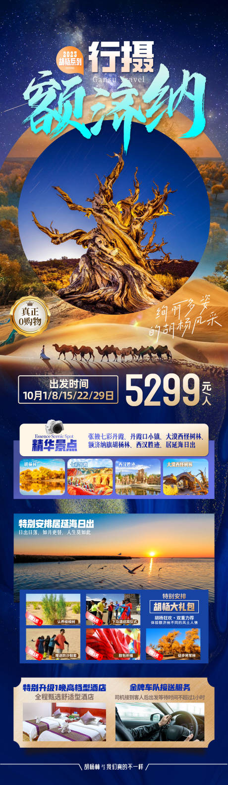 源文件下载【享设计】搜索编号：13920034080081892【内蒙古额济纳胡杨林沙漠西北旅游海报】