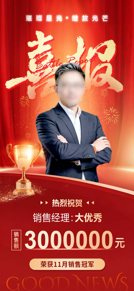 源文件下载【享设计】搜索编号：69150033838006383【2026喜报战报排名海报】