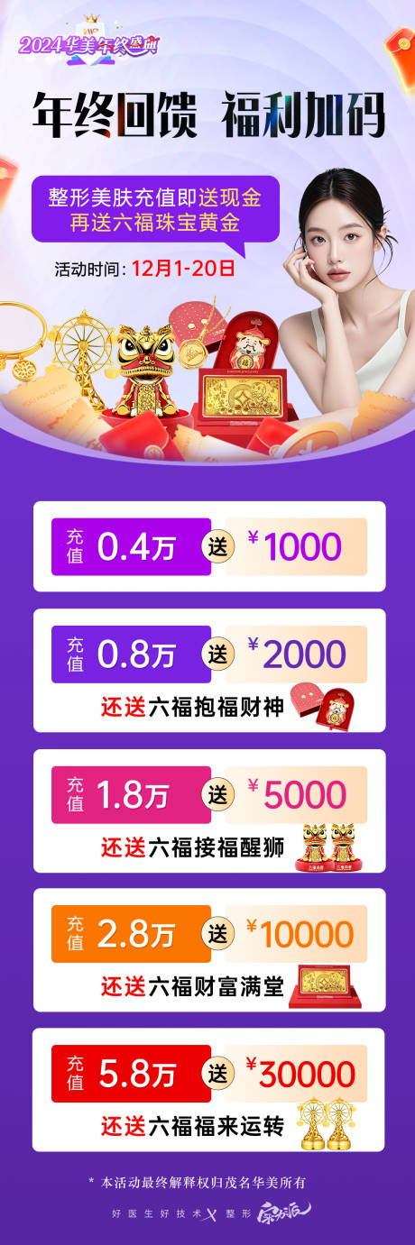 源文件下載【享設(shè)計(jì)】搜索編號(hào)：75440034204761905【醫(yī)美年終福利政策海報(bào)】