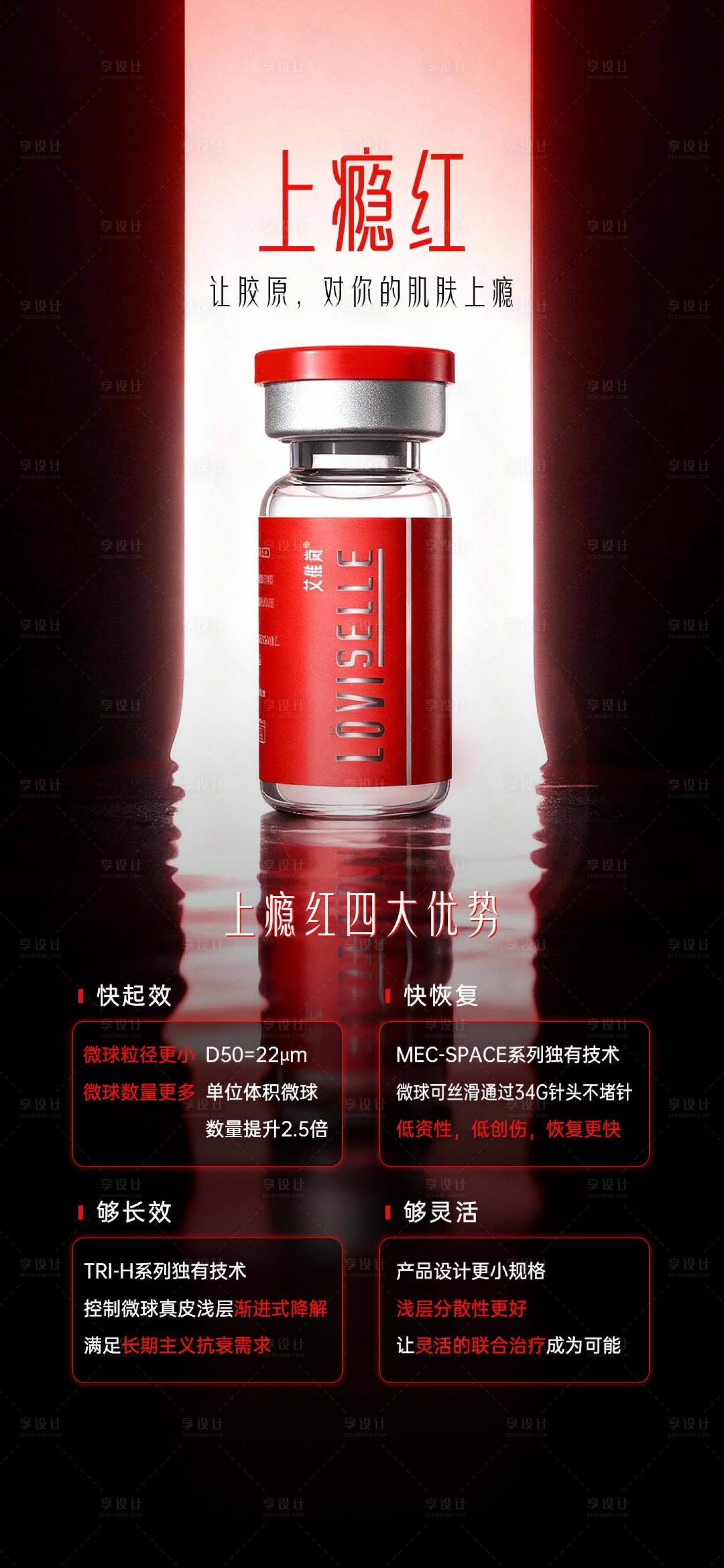 源文件下载【享设计】搜索编号：42160033922963332【艾维岚上瘾红优势海报】