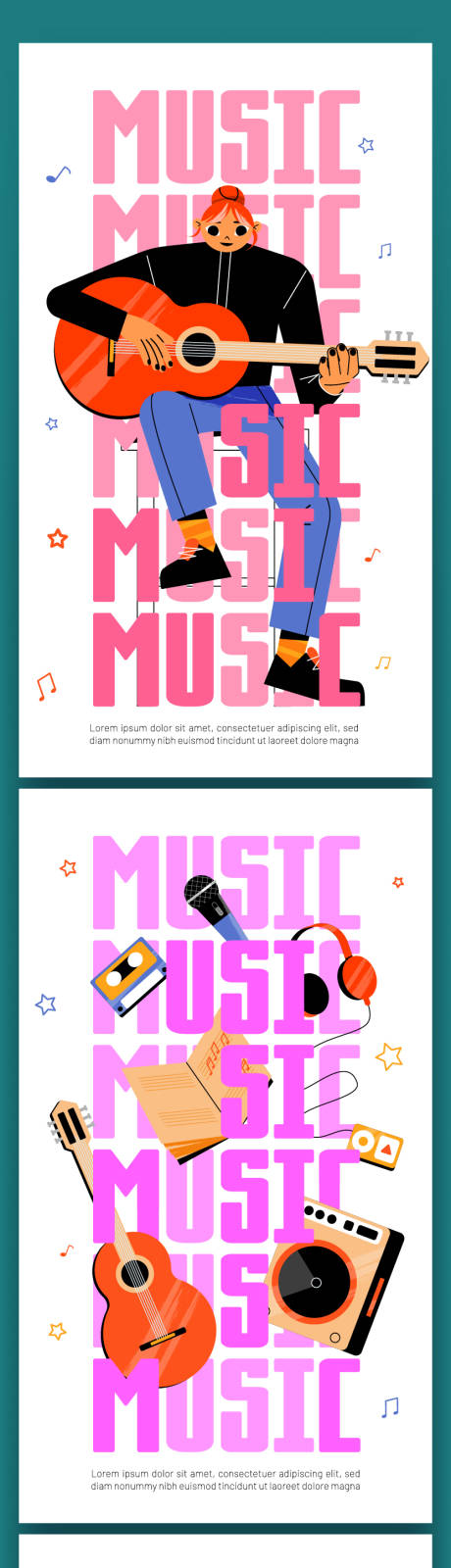 源文件下載【享設計】搜索編號：14810034039494918【音樂節活動主視覺人物彈唱海報】
