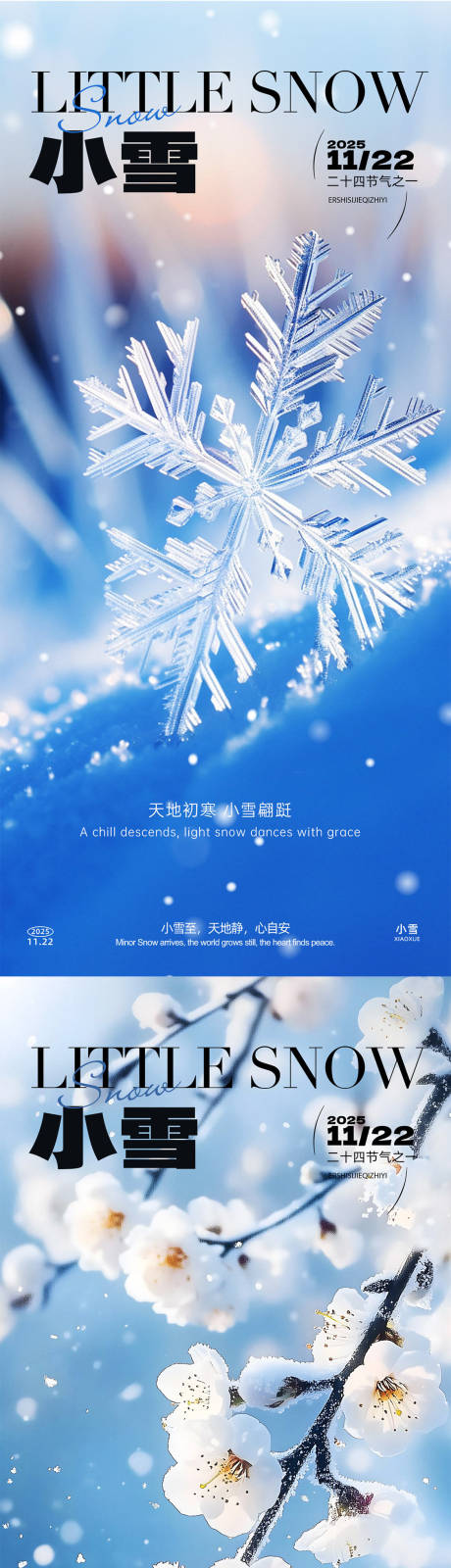 源文件下载【享设计】搜索编号：97350033861936133【小雪系列海报】