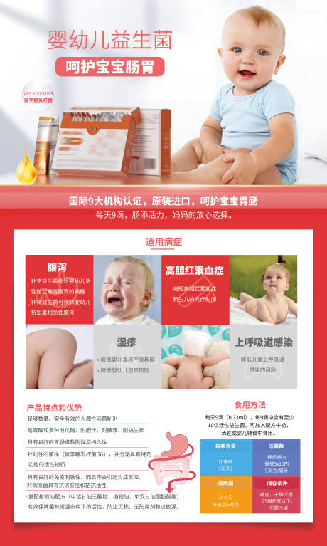 源文件下载【享设计】搜索编号：12530034017505930【儿童益生菌易拉宝】