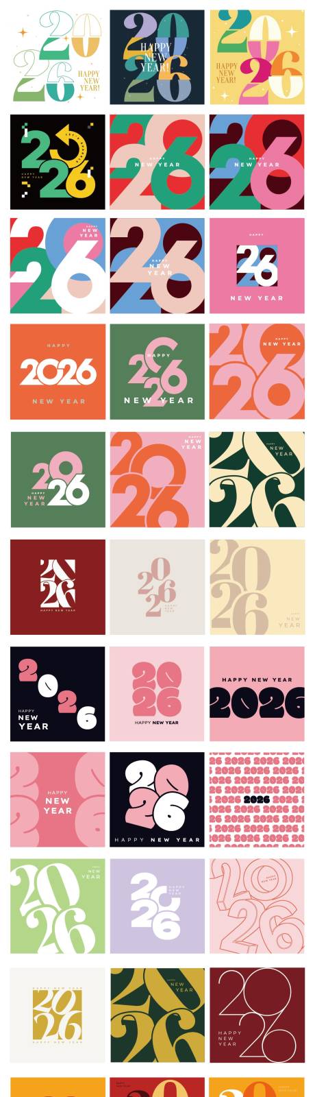 源文件下载【享设计】搜索编号：10840033903508872【2026标题数字合集设计】