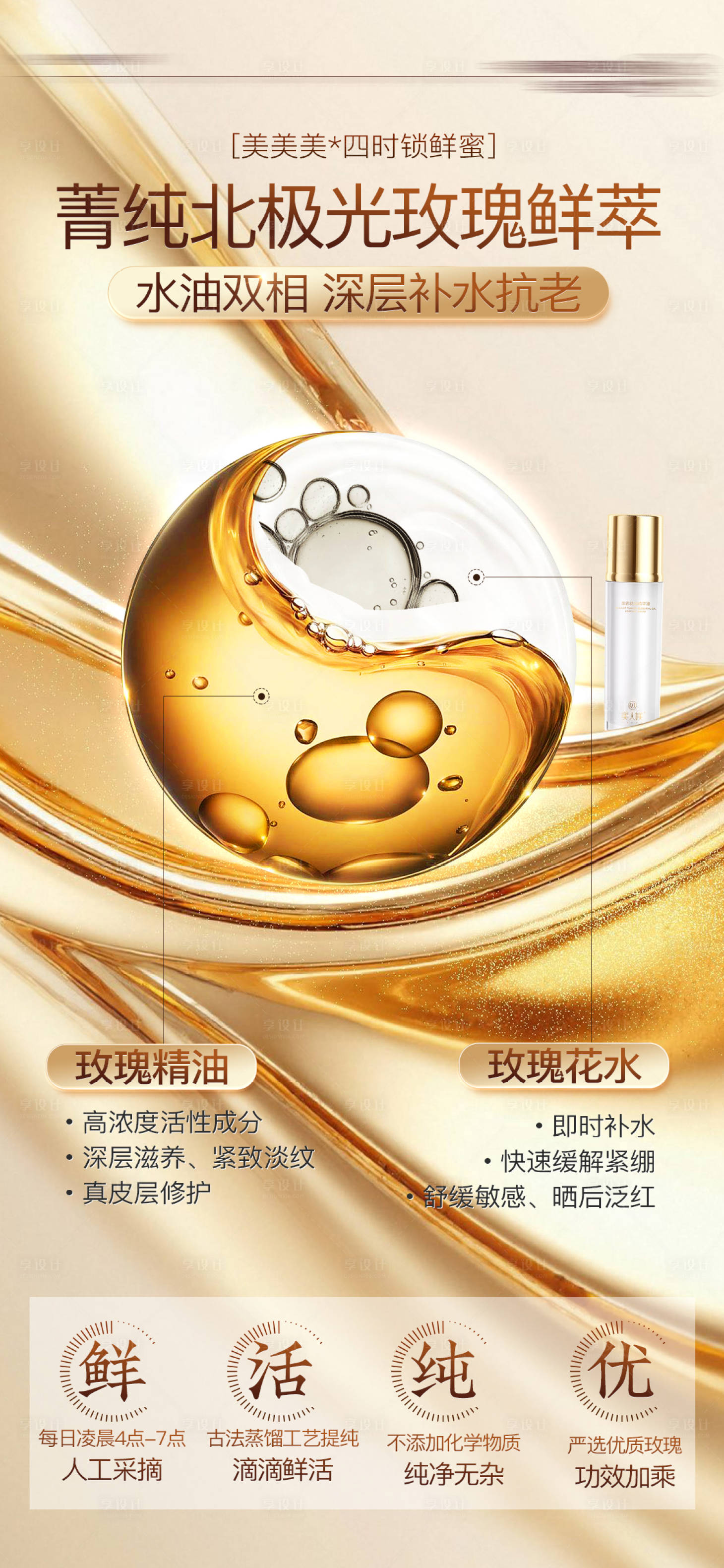 源文件下载【享设计】搜索编号：54370033890689003【高端化妆品套盒详情海报设计】