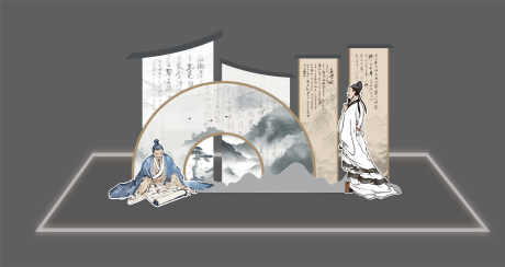 源文件下载【享设计】搜索编号：16040033878072050【诗词美陈】