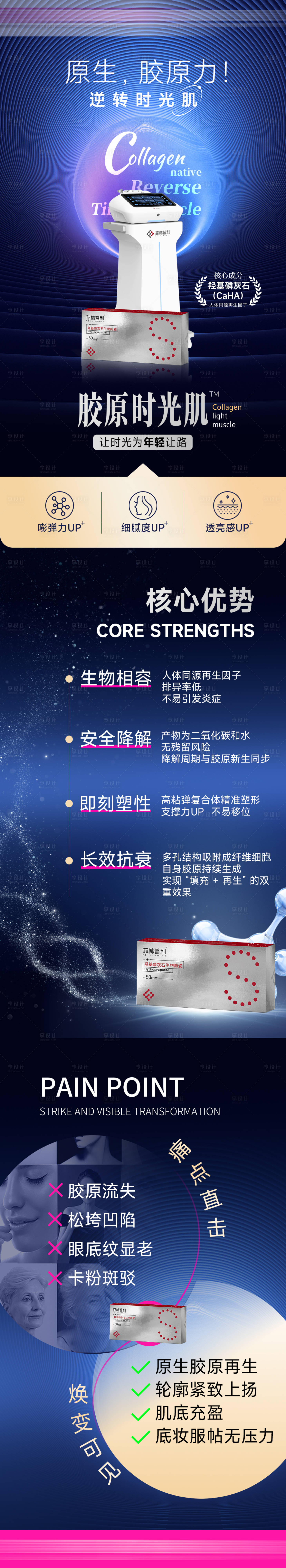 源文件下载【享设计】搜索编号：42190034213692327【逆转胶原时光肌海报】